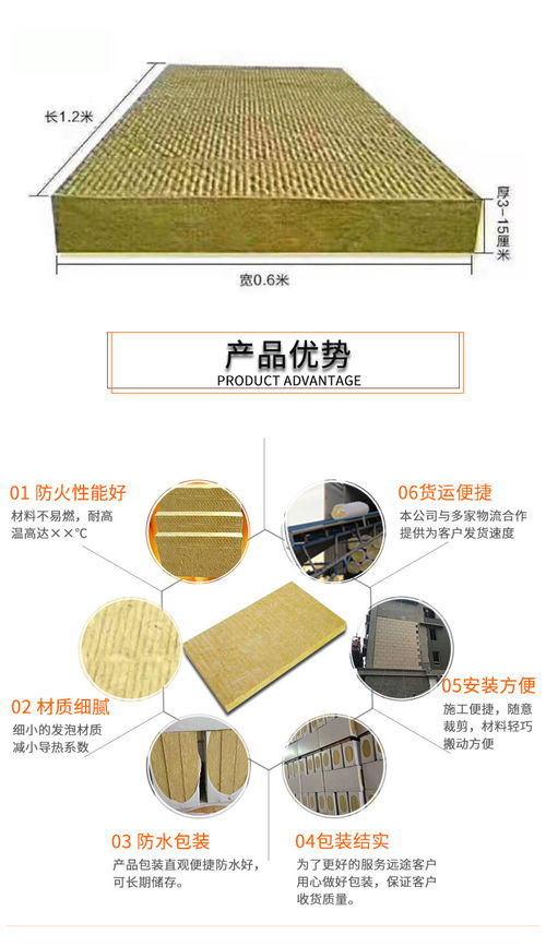 岩棉复合保温板 集防水、隔热、防火于一体的卓越解决方案